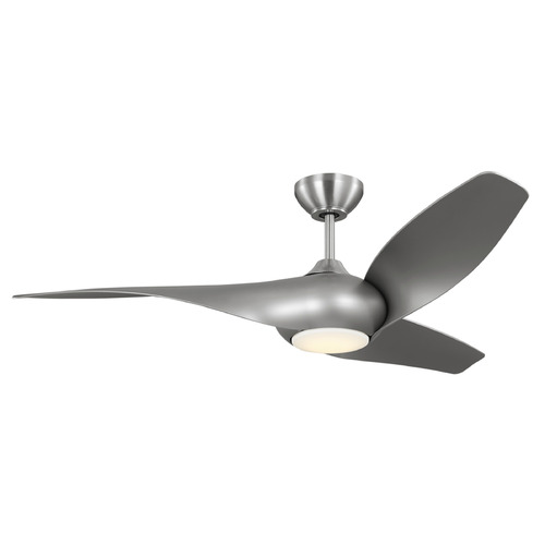 Visual Comfort Fan Collection Topan 52-Inch LED Smart Fan in Brushed Steel & Silver by VC Fan 3TNSM52BSD