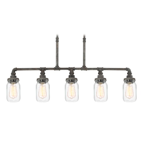 Quoizel Lighting Squire Rustic Black Linear Light by Quoizel Lighting SQR538RK
