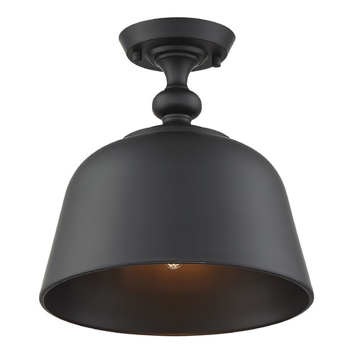 Savoy House Berg Matte Black Semi-Flush Mount by Savoy House 6-3750-1-89