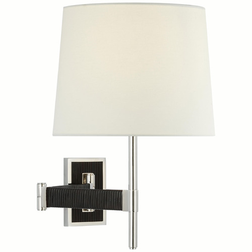 Visual Comfort Signature Collection Suzanne Kasler Elle Sconce in Nickel by Visual Comfort Signature SK2556PN/BRT-L