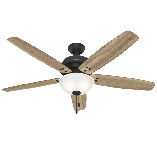Hunter Fan Company Hunter Fan Company Reveille Matte Black LED Ceiling Fan with Light 52400