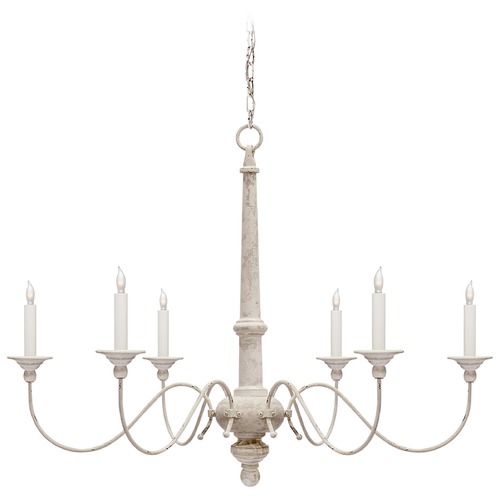 Visual Comfort Signature Collection Studio VC Country Small Chandelier in Belgian White by Visual Comfort Signature S5211BW