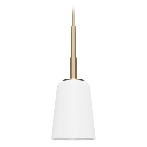 Hunter Fan Company Hunter Fan Company Nolita Alturas Gold Mini-Pendant Light with Conical Shade 19886