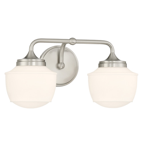 Minka Lavery Cornwell 2-Light Bath Light in Brushed Nickel by Minka Lavery 2572-84
