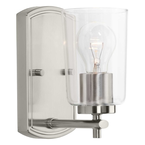 Progress Lighting Adley Brushed Nickel Sconce by Progress Lighting P300154-009