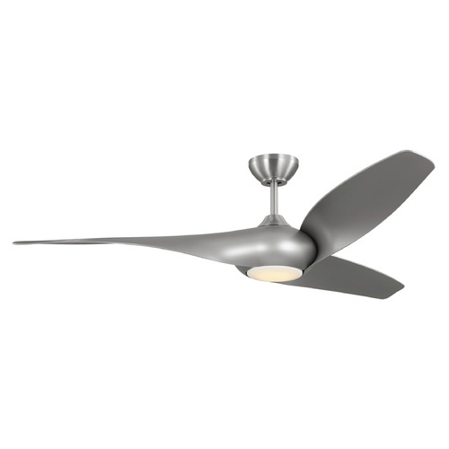 Visual Comfort Fan Collection Topan 60-Inch LED Smart Fan in Brushed Steel & Silver by VC Fan 3TNSM60BSD