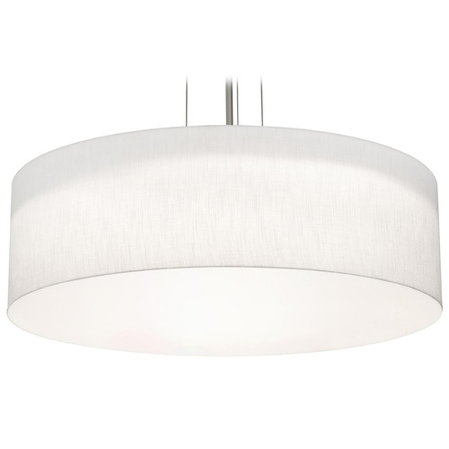 AFX Lighting Afx Lighting Anton Satin Nickel Pendant Light with Drum Shade ANP3044MBSN-LW