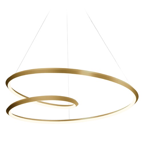 Kuzco Lighting Ampersand Brushed Gold LED Pendant by Kuzco Lighting PD22332-BG