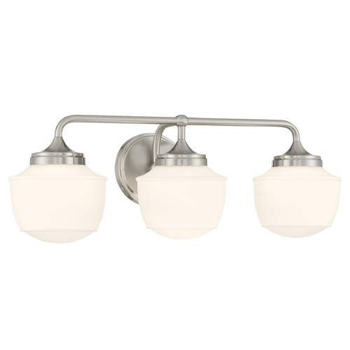 Minka Lavery Cornwell 3-Light Vanity Light in Brushed Nickel by Minka Lavery 2573-84