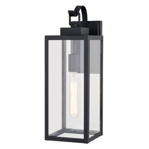 Vaxcel Lighting Clinton Matte Black Outdoor Wall Light by Vaxcel Lighting T0745