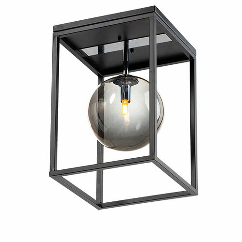 Maxim Lighting Fluid 9.75-Inch LED Flush Mount in Black & Chrome by Maxim Lighting 11360MSKBKPC
