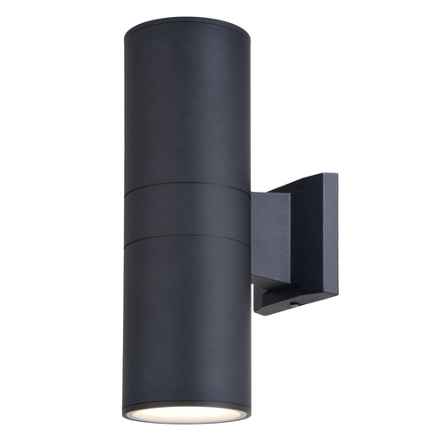 Vaxcel Lighting Chiasso Textured Black LED Outdoor Wall Light by Vaxcel Lighting T0747