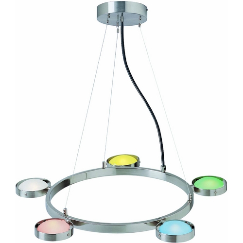 Lite Source Lighting Sherbet Pendant in Silver by Lite Source Lighting LS-18745MULTI