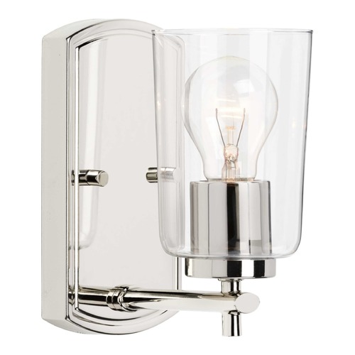 Progress Lighting Adley Polished Nickel Sconce by Progress Lighting P300154-104