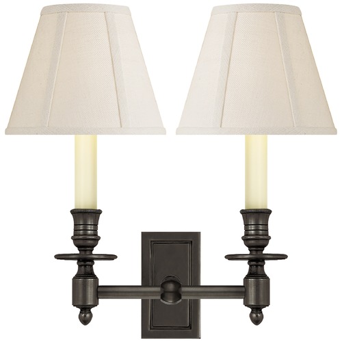 Visual Comfort Signature Collection Studio VC French Library Sconce in Bronze by Visual Comfort Signature S2212BZL