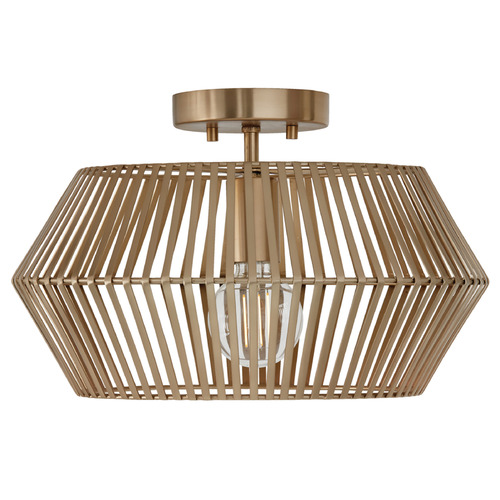 Capital Lighting Capital Lighting Kaiya Matte Brass Semi-Flushmount Light 230311MA