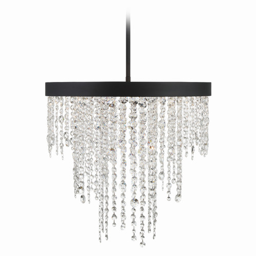 Crystorama Lighting Crystorama Lighting Winham Black Forged Crystal Chandelier WIN-616-BF-CL-MWP