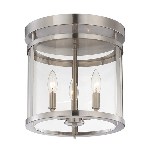 Savoy House Penrose Satin Nickel Semi-Flush Mount by Savoy House 6-1043-3-SN