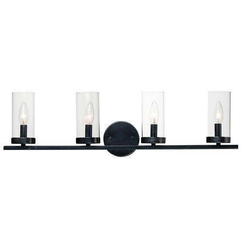 Maxim Lighting Maxim Lighting Sentinel Black Bathroom Light 25258CLBK