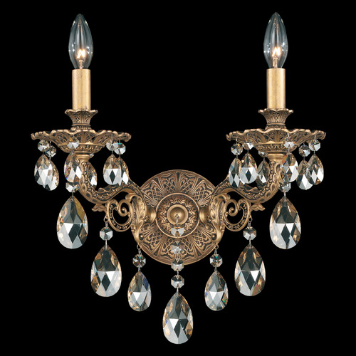 Schonbek Lighting Schonbek Worldwide Lighting Milano Florentine Bronze Sconce 5642-83R