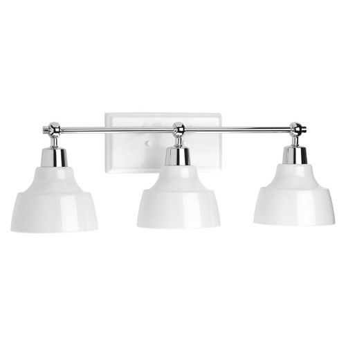 Progress Lighting Bramlett Bathroom Light in Chrome by Progress Lighting P300041-015