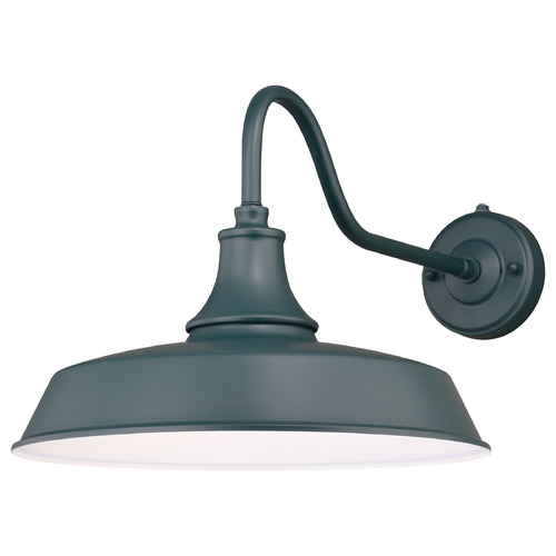 Vaxcel Lighting Vaxcel Lighting Dorado Hunter Green & White Barn Light T0484
