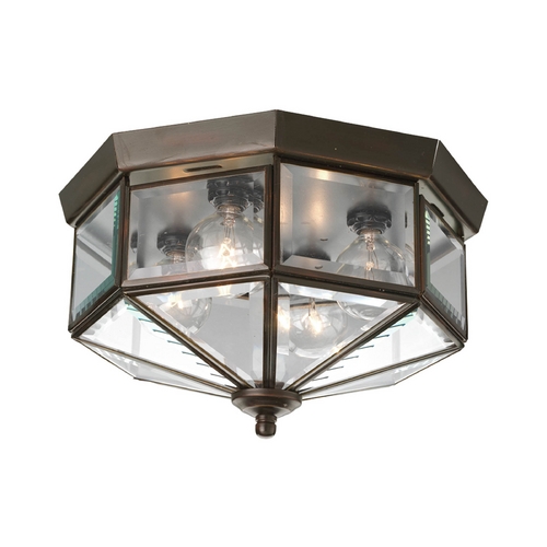 Progress Lighting 11.13-Inch Outdoor Flush Mount in Antique Bronze by Progress Lighting P5789-20