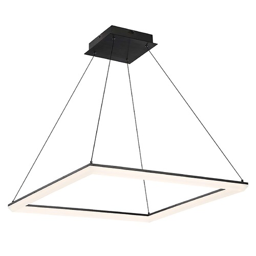 WAC Lighting Frame Black LED Pendant by WAC Lighting PD-29828-BK