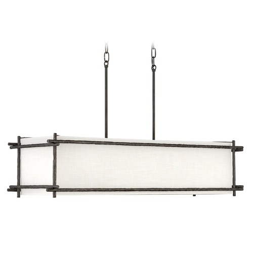 Hinkley Tress 6-Light Linear Light in Forged Iron by Hinkley Lighting 3676FE