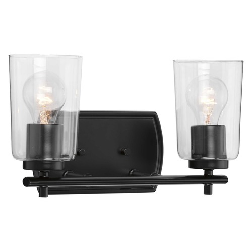 Progress Lighting Adley Black 2-Light Bathroom Light by Progress Lighting P300155-031