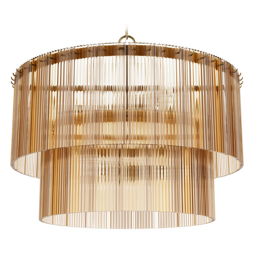 Hunter Fan Company Hunter Fan Company Ontario Luxe Gold Pendant Light with Drum Shade 13144