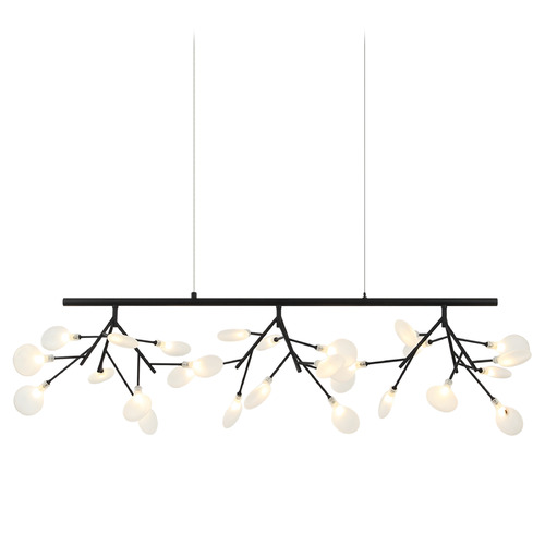 Matteo Lighting Matteo Lighting Hydrangea Bloom Matte Black LED Island Light C69846MB