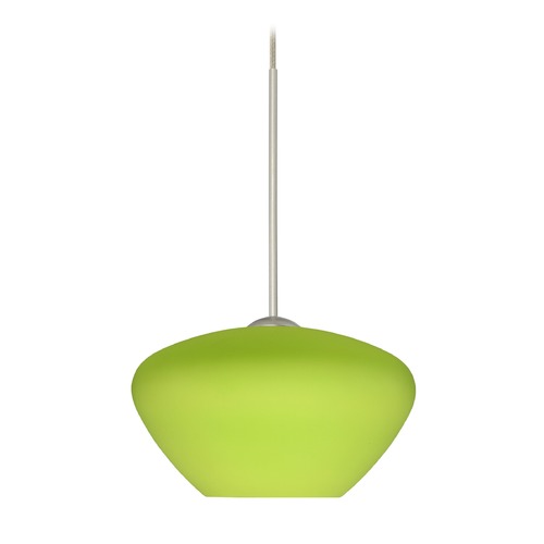 Besa Lighting Besa Lighting Peri Satin Nickel Mini-Pendant Light 1XT-541035-SN