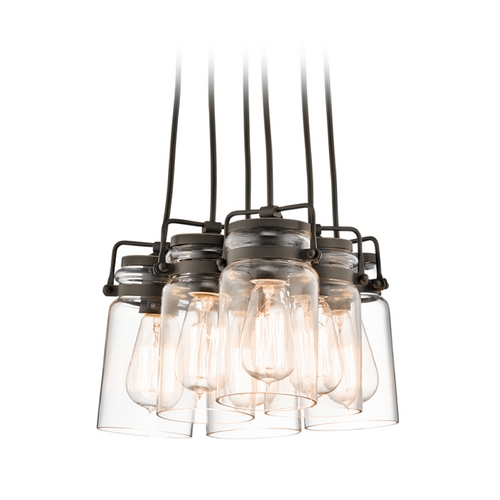 Kichler Lighting Brinley 6-Light Olde Bronze Cluster Pendant by Kichler Lighting 42877OZ