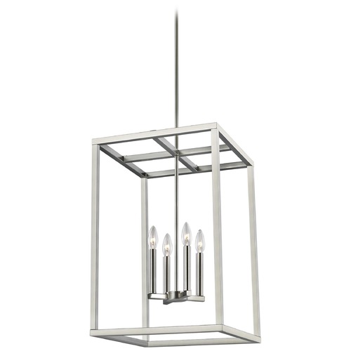 Generation Lighting Moffet Street Brushed Nickel Pendant by Generation Lighting 5134504-962