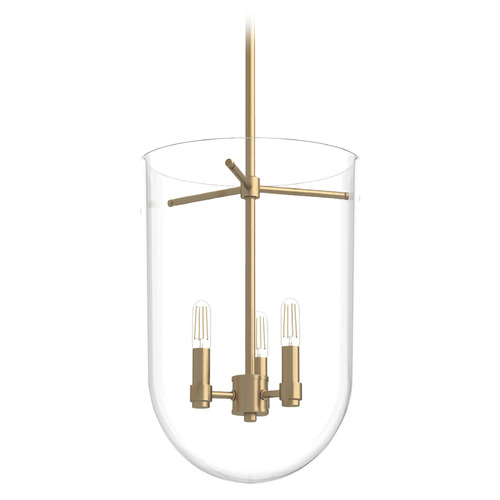 Hunter Fan Company Hunter Fan Company Sacha Alturas Gold Pendant Light with Bowl / Dome Shade 19385