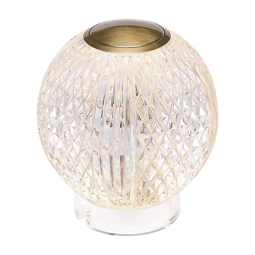 Alora Lighting Alora Lighting Marni Natural Brass LED Table Lamp with Globe Shade TL321903NB