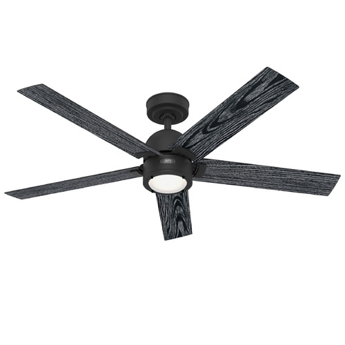 Hunter Fan Company Hunter Fan Company Erling Matte Black LED Ceiling Fan with Light 52850