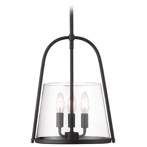 Z-Lite Z-Lite Archis Matte Black Pendant Light with Conical Shade 3041P12-MB