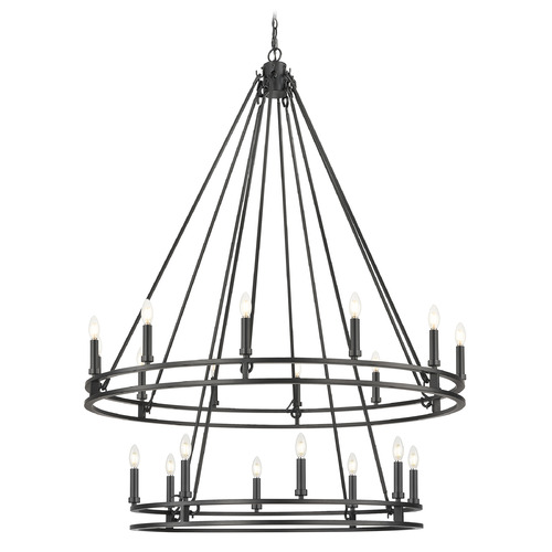 Z-Lite Z-Lite Dennison Matte Black Chandelier 4005-20MB
