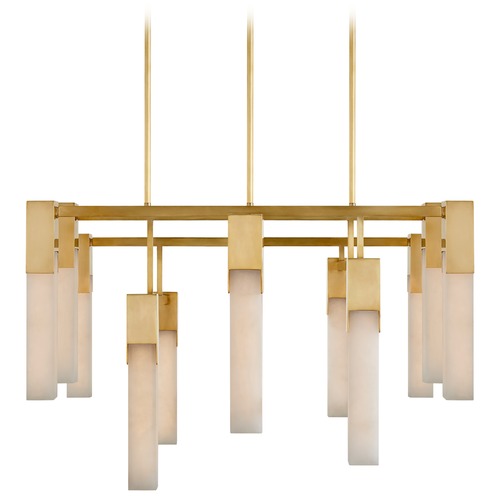 Visual Comfort Signature Collection Kelly Wearstler Covet Chandelier in Antique Brass by Visual Comfort Signature KW5115ABALB
