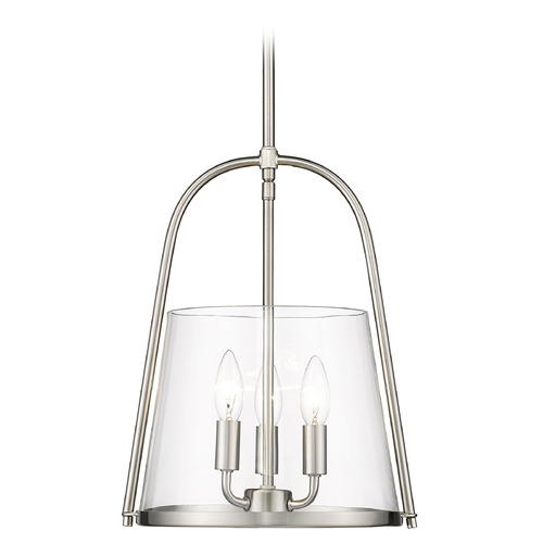Z-Lite Z-Lite Archis Brushed Nickel Pendant Light with Conical Shade 3041P12-BN