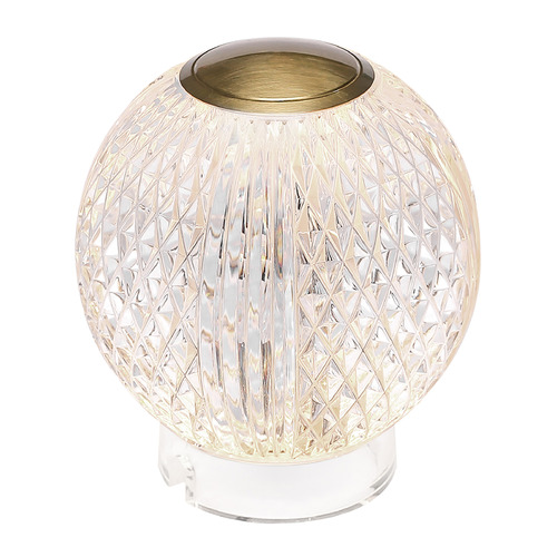 Alora Lighting Alora Lighting Marni Natural Brass LED Table Lamp with Globe Shade TL321904NB