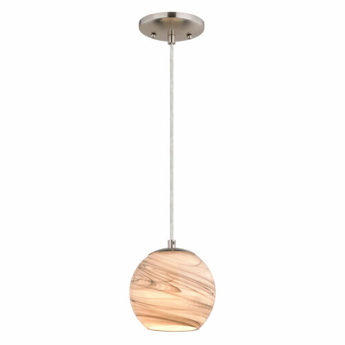 Vaxcel Lighting Milano Satin Nickel Mini-Pendant Light by Vaxcel Lighting P0408
