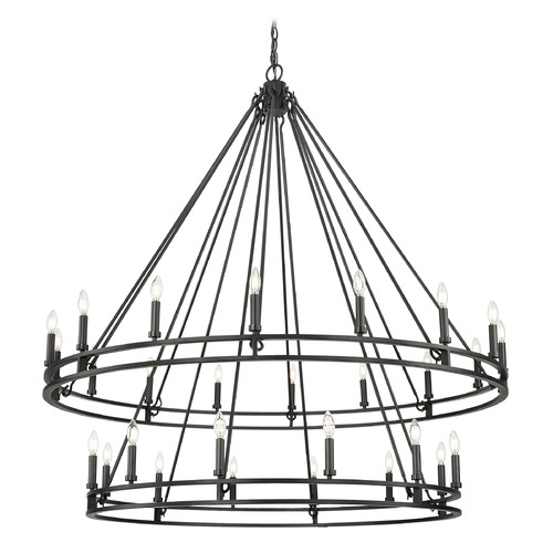 Z-Lite Z-Lite Dennison Matte Black Chandelier 4005-28MB