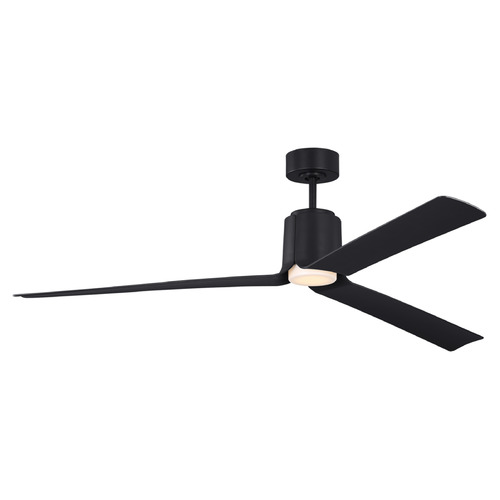 Visual Comfort Fan Collection Peel 66-Inch LED Smart Fan in Midnight Black by VC Fan Collection 3PESM66MBKD