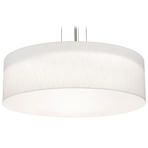 AFX Lighting Afx Lighting Anton Satin Nickel LED Pendant Light with Drum Shade ANP3044L5AJUDSN-LW