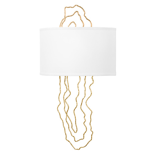 Corbett Lighting Corbett Lighting 5th Avenue Vintage Gold Leaf LED Sconce 404-02-VGL