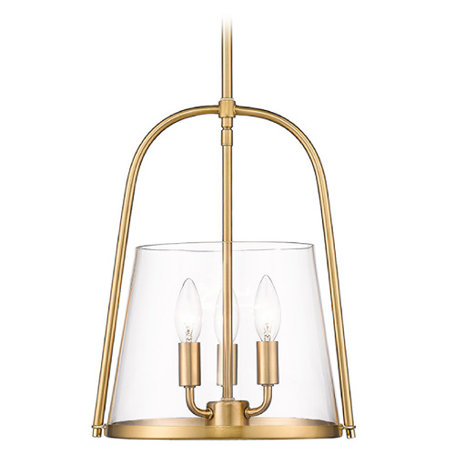 Z-Lite Z-Lite Archis Modern Gold Pendant Light with Conical Shade 3041P12-MGLD