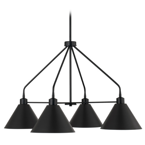 Capital Lighting Capital Lighting Alden Matte Black Chandelier 451341MB